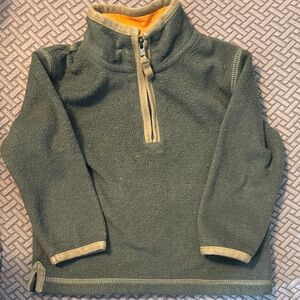Boden Olive Green Kids Fleece Pullover